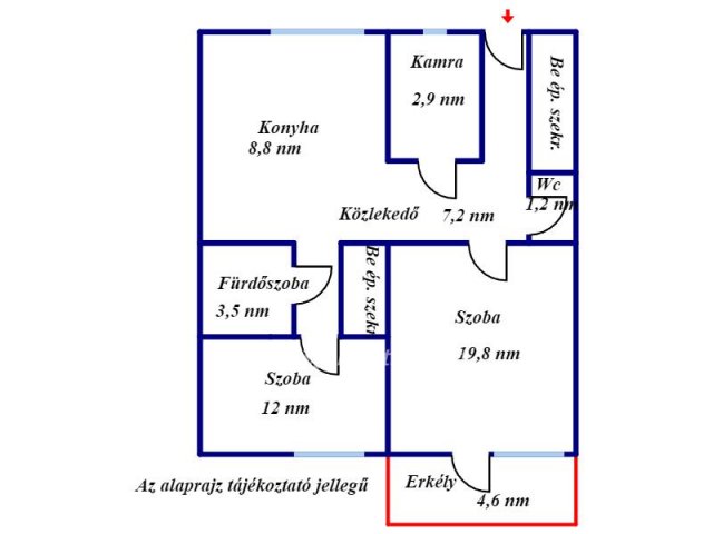 Eladó téglalakás, Kisújszálláson 21.5 M Ft, 2 szobás