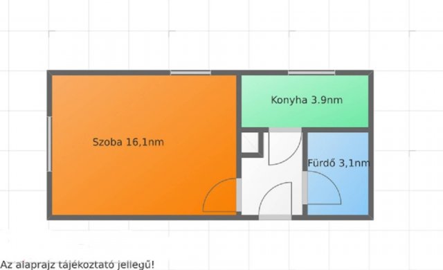 Eladó téglalakás, Salgótarjánban 12.5 M Ft, 1 szobás