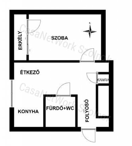 Kiadó téglalakás, albérlet, Szolnokon 110 E Ft / hó, 1 szobás