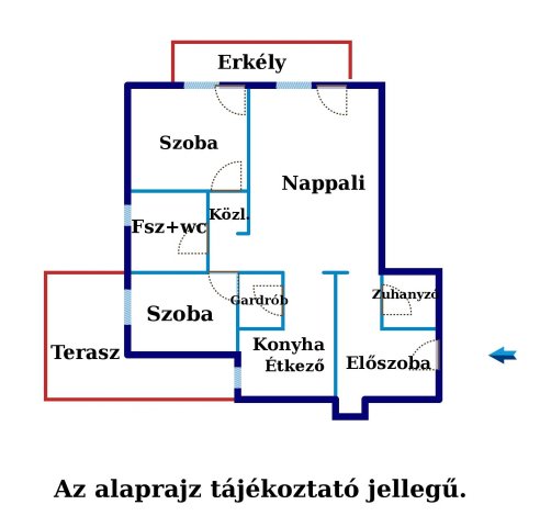 Eladó téglalakás, Dunaharasztin 74.5 M Ft, 3 szobás