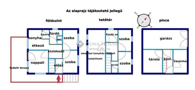 Eladó családi ház, Vértesbogláron 68.9 M Ft, 6 szobás