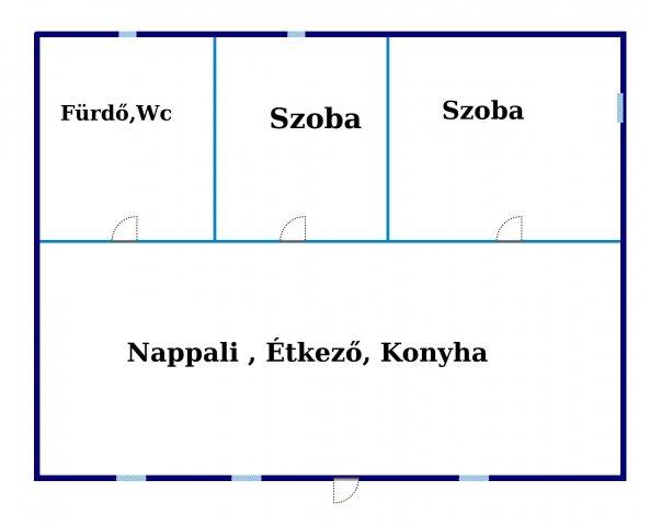 Eladó családi ház, Dunavecsén 12.5 M Ft, 3 szobás