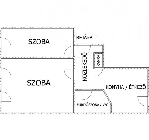 Eladó téglalakás, Egerben, Tűzoltó téren 38 M Ft, 2 szobás