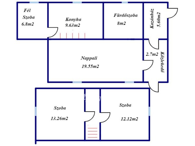 Eladó családi ház, Vaján 16.3 M Ft, 2+1 szobás