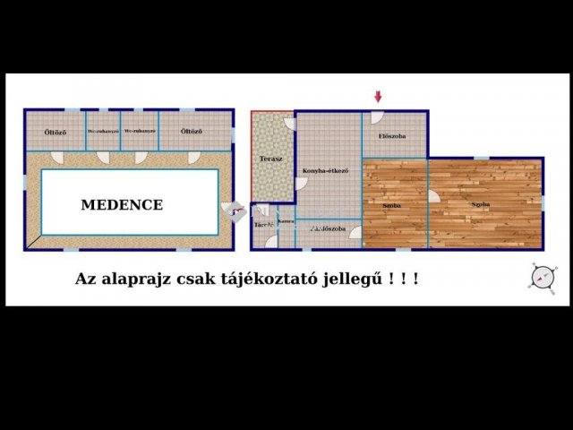 Eladó családi ház, Vecsésen 57 M Ft, 2 szobás