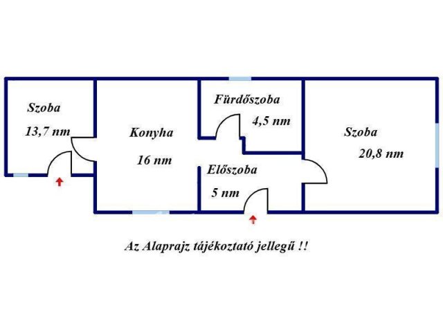 Eladó családi ház, Karcagon 12.8 M Ft, 2 szobás