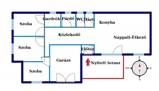 Eladó ikerház, Nyíregyházán 65.9 M Ft, 4 szobás