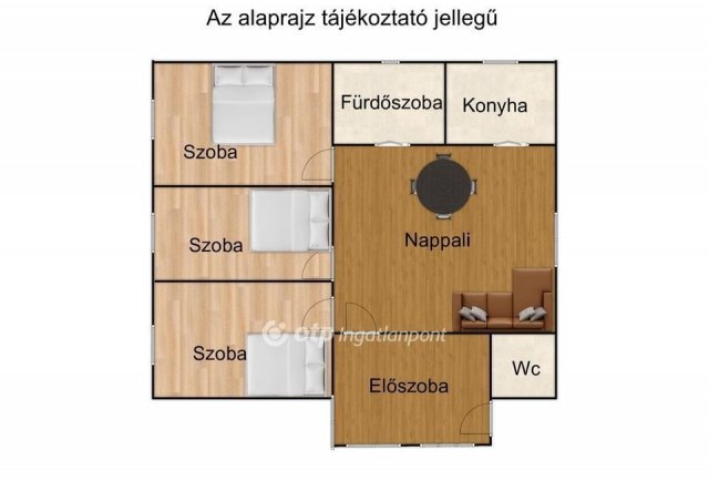 Eladó családi ház, Balmazújvárosban 59 M Ft, 2+1 szobás