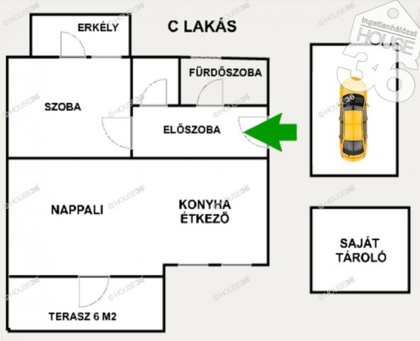 Eladó téglalakás, Kecskeméten 76.5 M Ft, 2 szobás