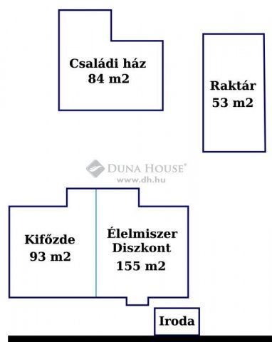 Eladó üzlethelyiség, Gyálon 1250 M Ft, 2 szobás