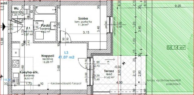 Eladó téglalakás, Győrött 37.99 M Ft, 2 szobás