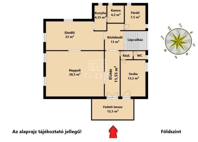 Eladó családi ház, Káván 74.9 M Ft, 6 szobás