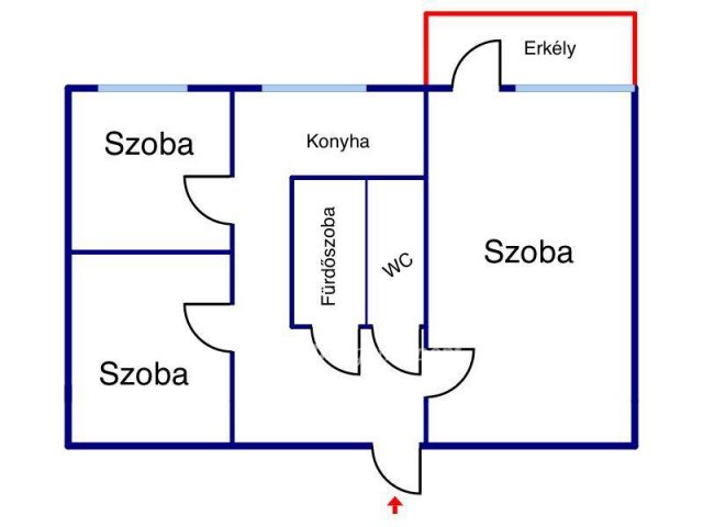 Eladó panellakás, Egerben 36 M Ft, 1+2 szobás