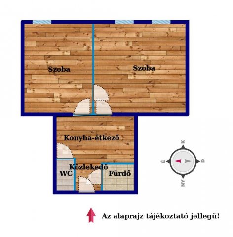 Eladó téglalakás, Zalaegerszegen 37.8 M Ft, 2 szobás