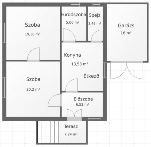 Eladó családi ház, Balassagyarmaton 32.4 M Ft, 2 szobás