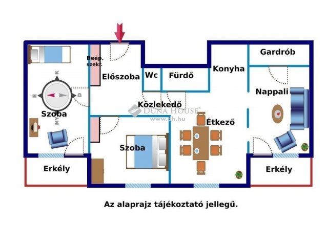 Eladó téglalakás, Zalaegerszegen 55 M Ft, 3 szobás