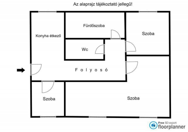 Eladó téglalakás, Monoron 41.5 M Ft, 2 szobás