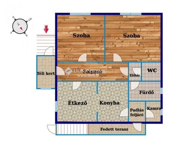 Eladó családi ház, Csornán 33.3 M Ft, 2 szobás