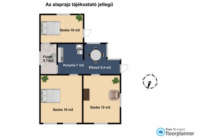 Eladó családi ház, Béren 27.5 M Ft, 3 szobás