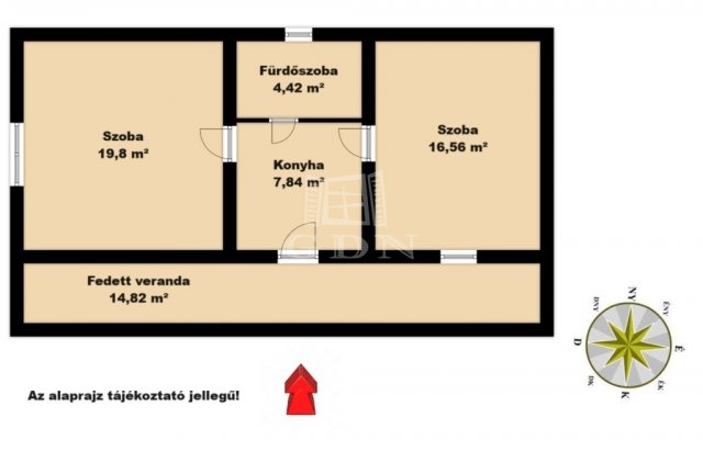 Eladó családi ház, Pándon 19.9 M Ft, 2 szobás