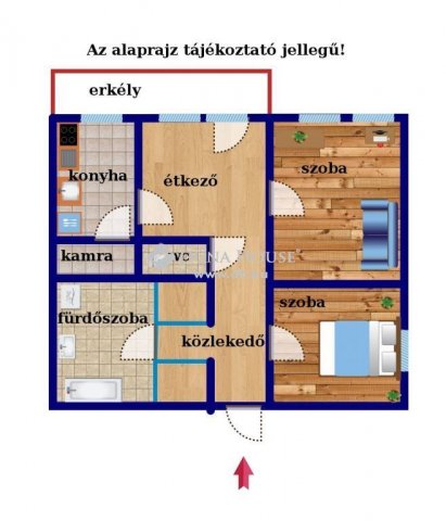 Eladó téglalakás, Veszprémben 37.9 M Ft, 2 szobás