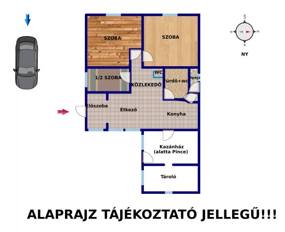 Eladó családi ház, Baján 22 M Ft, 3 szobás