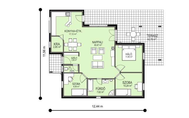 Eladó családi ház, Kiskunfélegyházán 51.4 M Ft, 4 szobás