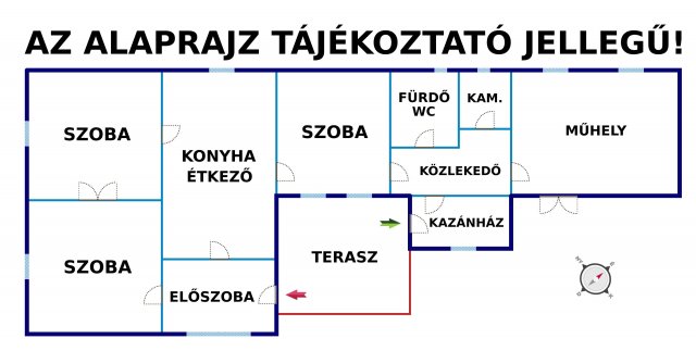Eladó családi ház, Ócsán 39.9 M Ft, 3 szobás