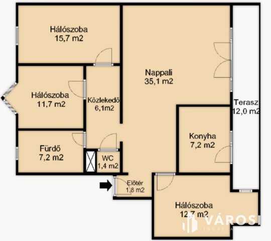 Kiadó téglalakás, albérlet, Szegeden 350 E Ft / hó, 4 szobás