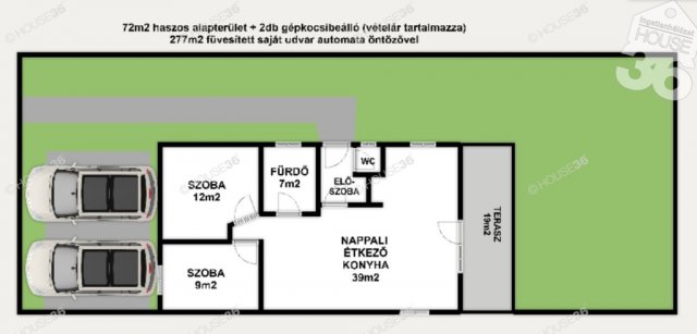 Eladó családi ház, Kecskeméten 49.9 M Ft, 3 szobás
