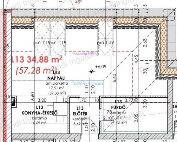 Eladó téglalakás, Győrött 44.499 M Ft, 1 szobás