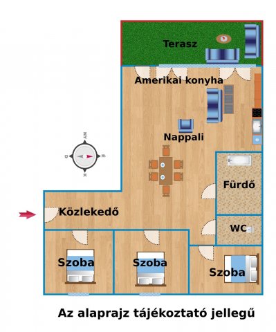 Eladó téglalakás, Kiskunfélegyházán 49.9 M Ft, 4 szobás