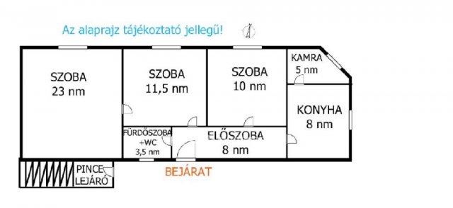 Eladó családi ház, Budapesten, XVII. kerületben 76.9 M Ft