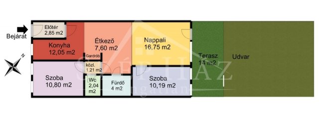 Eladó téglalakás, Pécsett 85.228 M Ft, 3 szobás