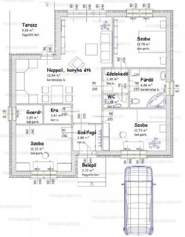 Eladó családi ház, Dunaszegen 57.825 M Ft, 3 szobás