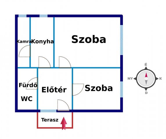 Eladó családi ház, Kiskunfélegyházán 22.5 M Ft, 2 szobás