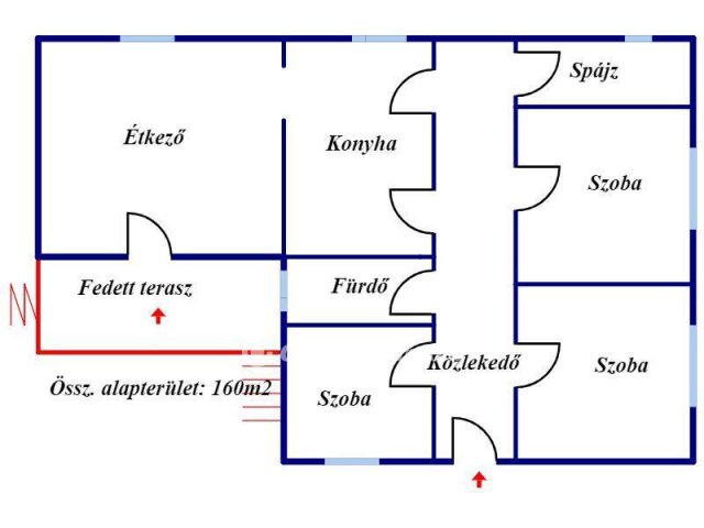 Eladó családi ház, Tiszakarádon 9 M Ft, 3 szobás