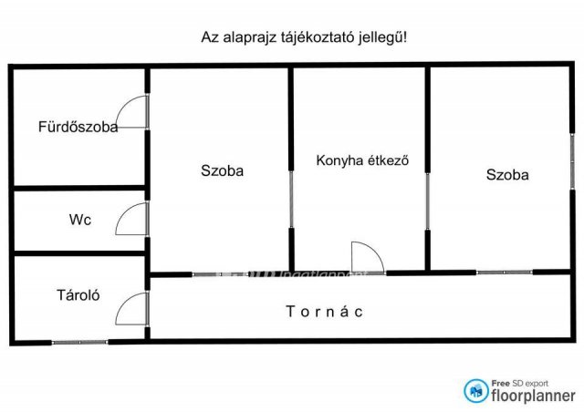 Eladó családi ház, Tápiószentmártonon 22 M Ft, 2 szobás