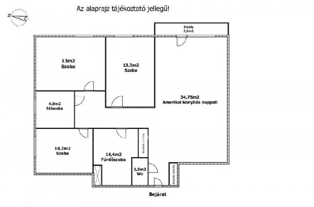 Eladó téglalakás, Vámosszabadin 110 M Ft, 4 szobás