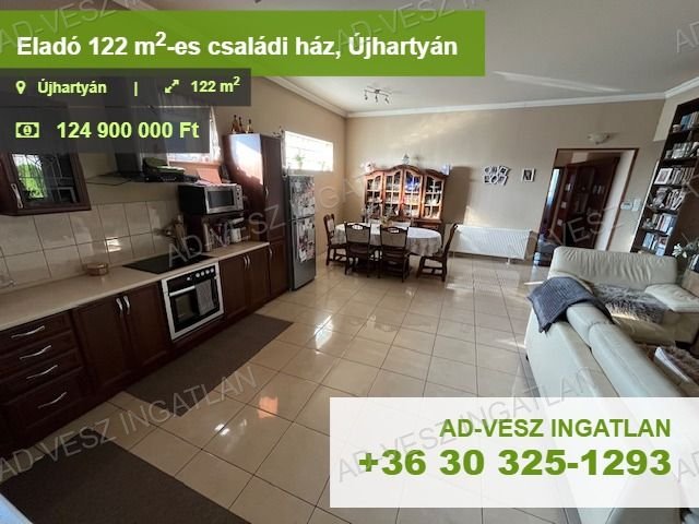 Eladó családi ház, Újhartyánon 124.9 M Ft, 2+1 szobás