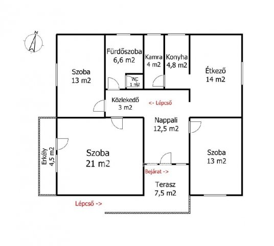 Eladó családi ház, Mezőkövesden 65.5 M Ft, 3 szobás