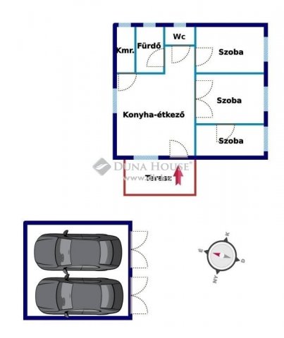 Eladó családi ház, Városföldön 55 M Ft, 3 szobás