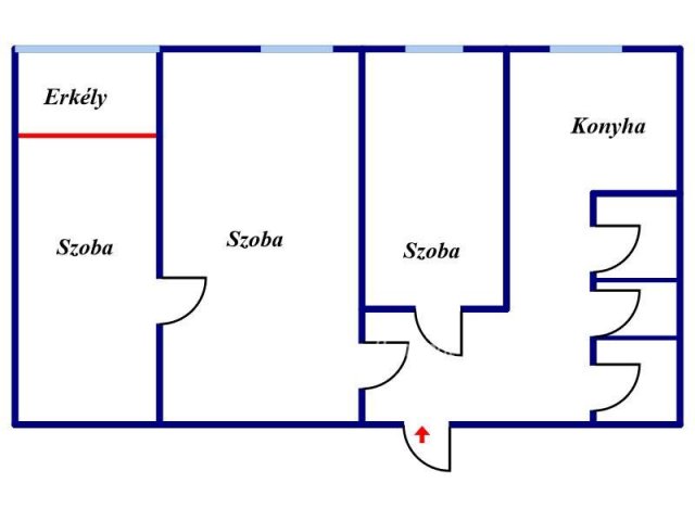 Eladó panellakás, Miskolcon 28.5 M Ft, 1+2 szobás