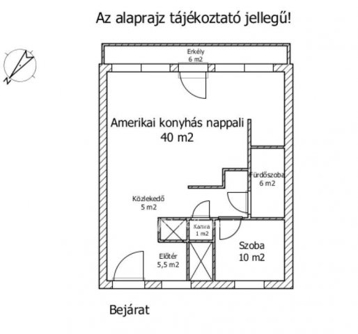 Eladó téglalakás, Győrött 54.9 M Ft, 1+1 szobás