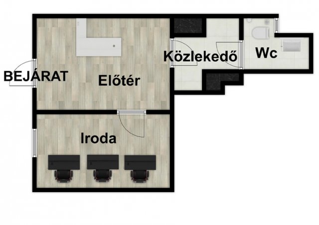 Kiadó iroda, Budapesten, X. kerületben 160 E Ft / hó, 2 szobás