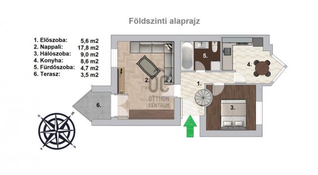 Eladó téglalakás, Budapesten, XXII. kerületben 69.9 M Ft