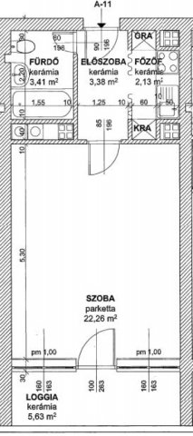 Eladó téglalakás, Budapesten, II. kerületben 61.9 M Ft, 1 szobás