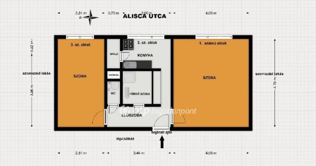 Kiadó panellakás, albérlet, Szekszárdon 130 E Ft / hó, 2 szobás