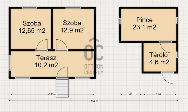 Eladó nyaraló, Nagykanizsán 7 M Ft, 2 szobás