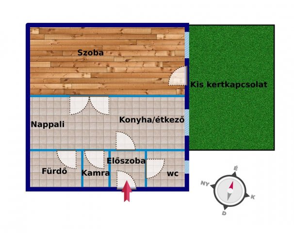 Kiadó téglalakás, albérlet, Pécsett 155 E Ft / hó, 2 szobás